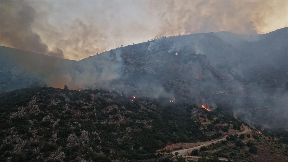 Yurdun çeşitli bölgelerinde çıkan orman yangınlarına müdahale ediliyor