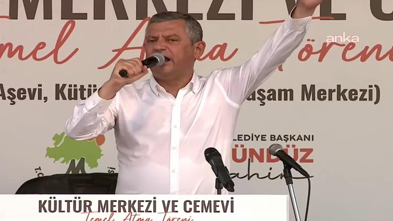 Özgür Özel, Mamak Cemevi temel atma töreninde konuştu.